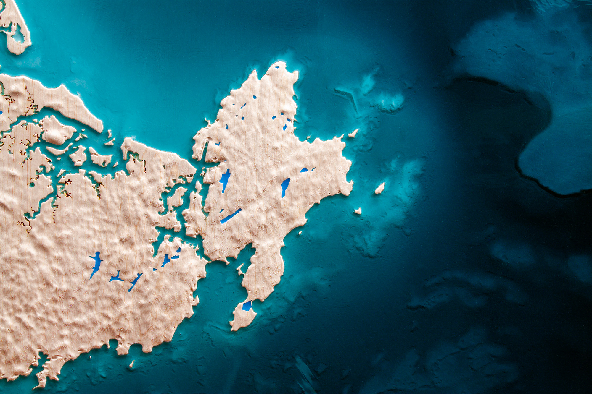 Rockport topographic art piece